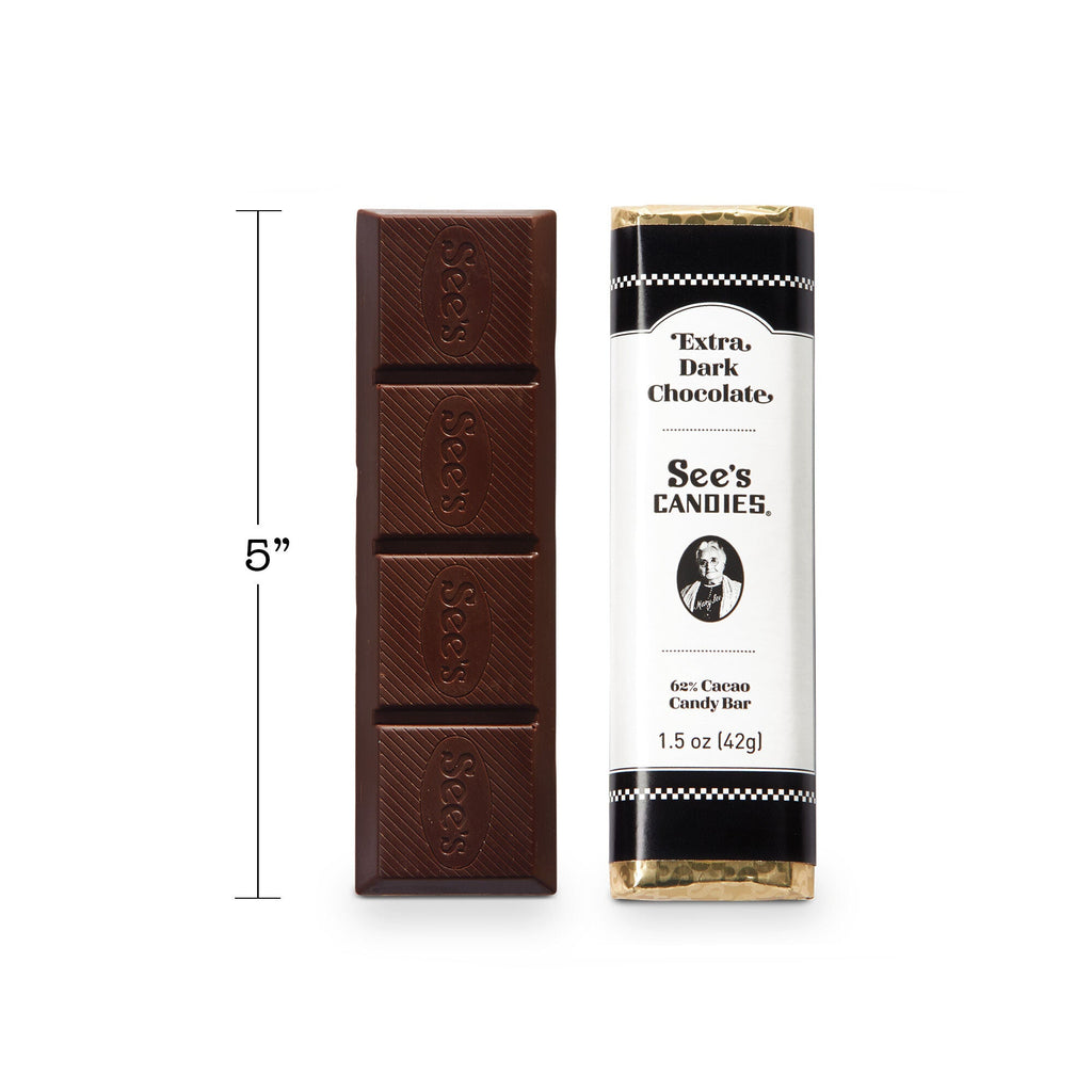 Extra Dark Chocolate Candy Bars